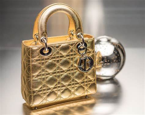 dior bag gold color|christian Dior lady bag price.